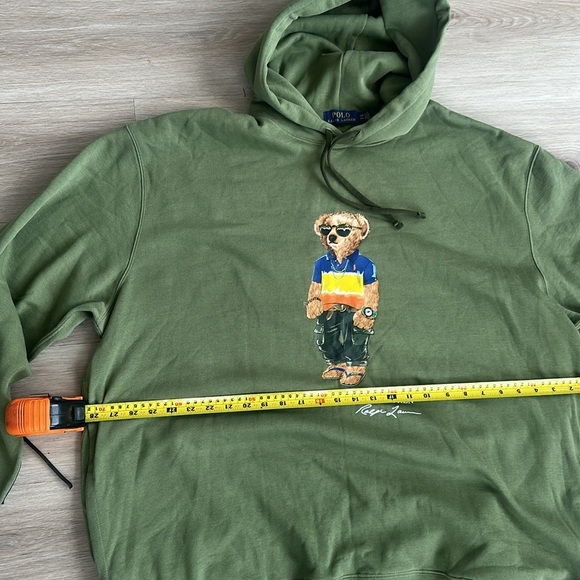 Polo by Ralph Lauren Green Hoodie for Men 
Cotton-Blend Polo Bear Hoodie NWOT - Picture 7 of 9